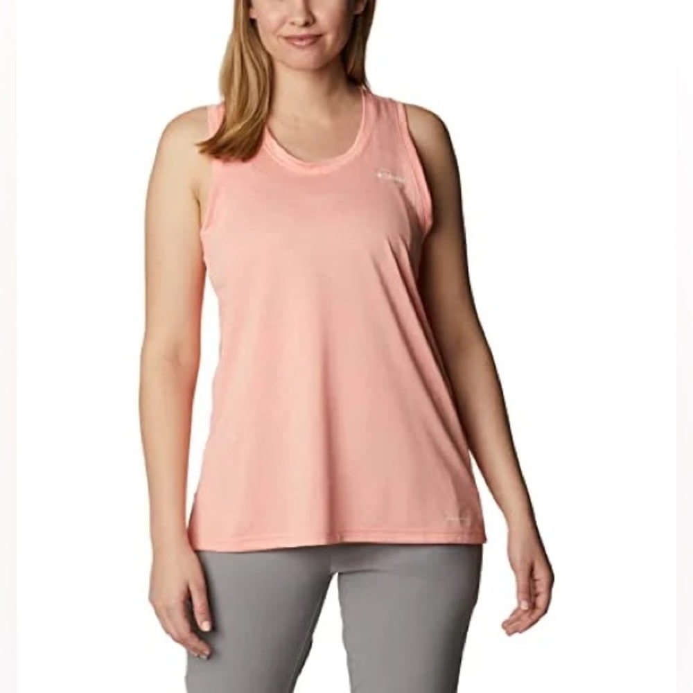 (S:NWT) $36|Columbia Women's Hike Tank, Coral Reef Heather